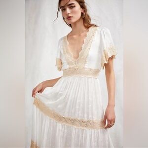 Spell Ocean Gown white size medium